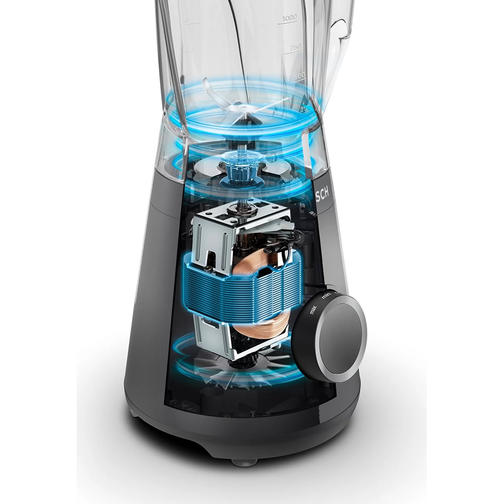 Blender BOSCH VitaPower Serie 4 MMB6141B, 1.5l, 1200W, 2 trepte viteza, negru
