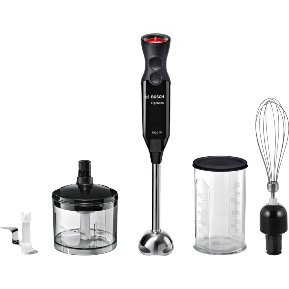Mixer vertical BOSCH ErgoMixx MS61B6170, 0.6l, 1000W, 12 trepte viteza, negru