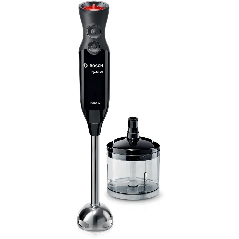 Mixer vertical BOSCH ErgoMixx MS61B6170, 0.6l, 1000W, 12 trepte viteza, negru