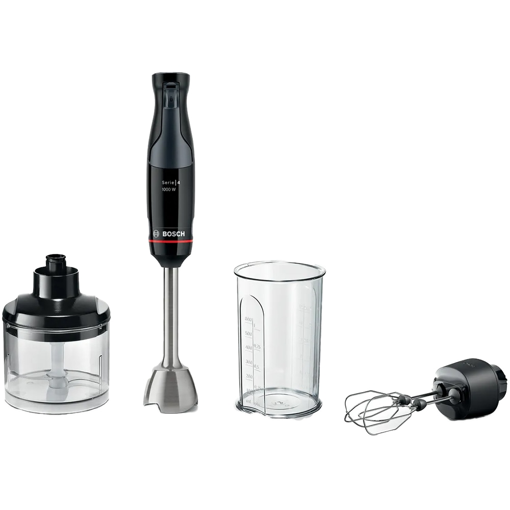 Mixer vertical BOSCH MSM4B624, 1l, 1000W, viteza variabila, negru-argintiu