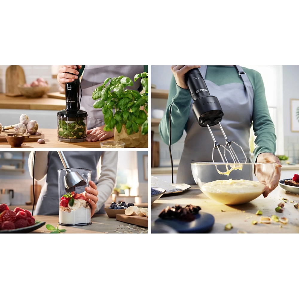 Mixer vertical BOSCH MSM4B624, 1l, 1000W, viteza variabila, negru-argintiu
