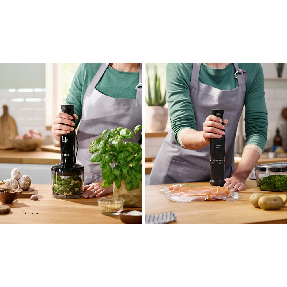 Mixer vertical BOSCH ErgoMaster MSM4B670, 1.25l, 1000W, viteza variabila, negru