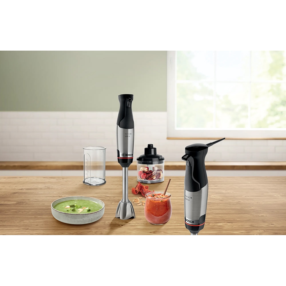 Mixer vertical BOSCH ErgoMaster MSM6M620, 0.6l, 1000W, viteza, variabila, negru-argintiu