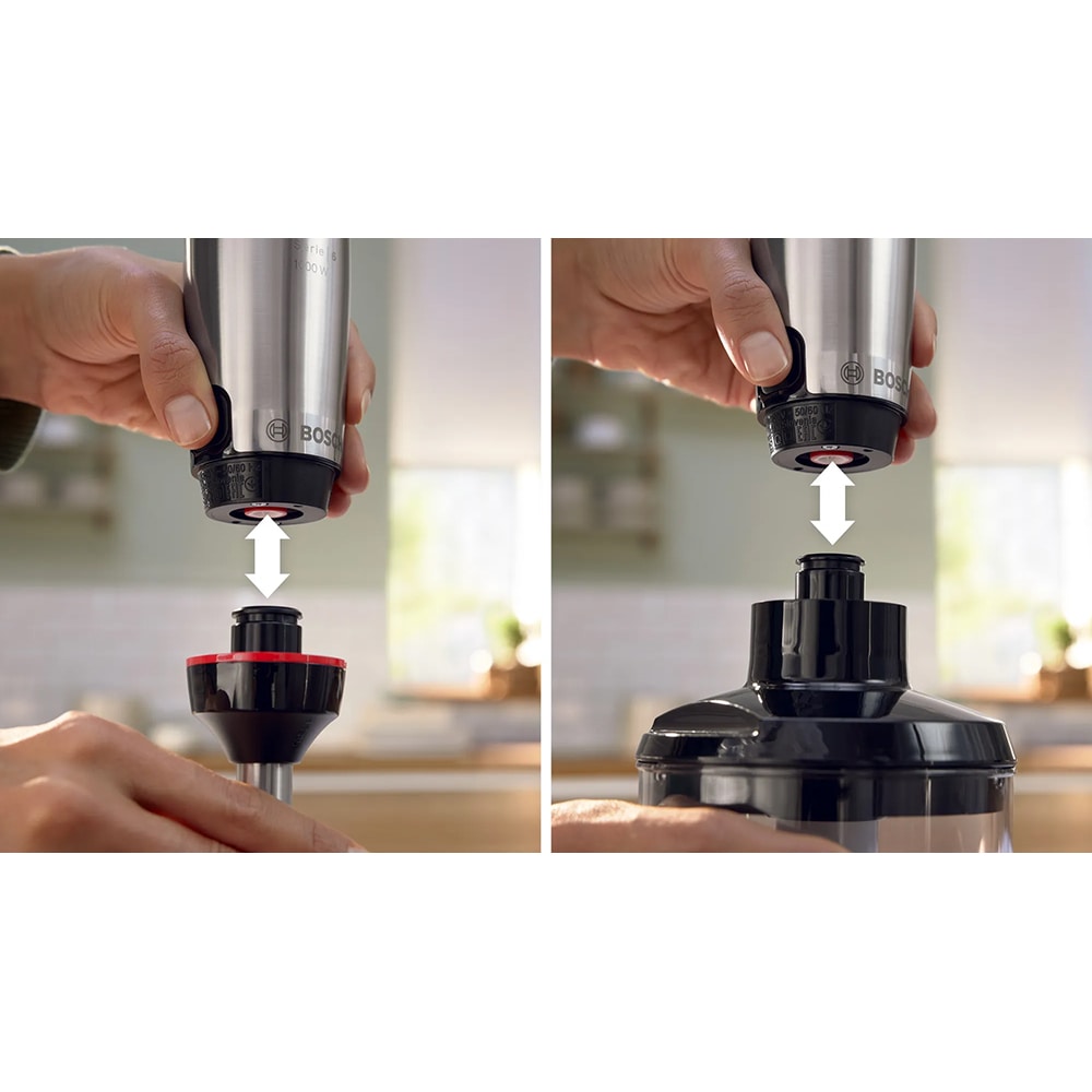 Mixer vertical BOSCH ErgoMaster MSM6M620, 0.6l, 1000W, viteza, variabila, negru-argintiu