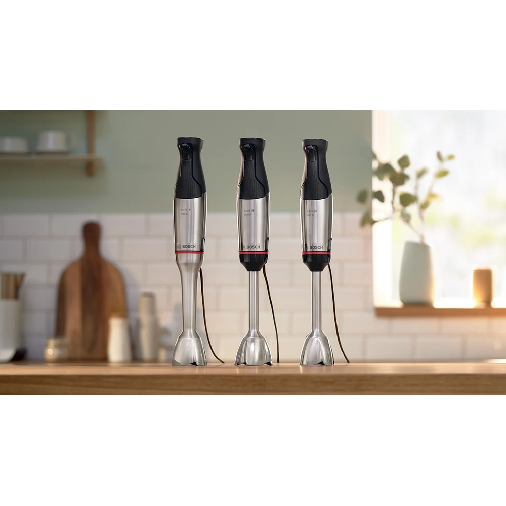 Mixer vertical BOSCH ErgoMaster MSM6M8X1, 1.25l, 1200W, viteza variabila, argintiu-negru