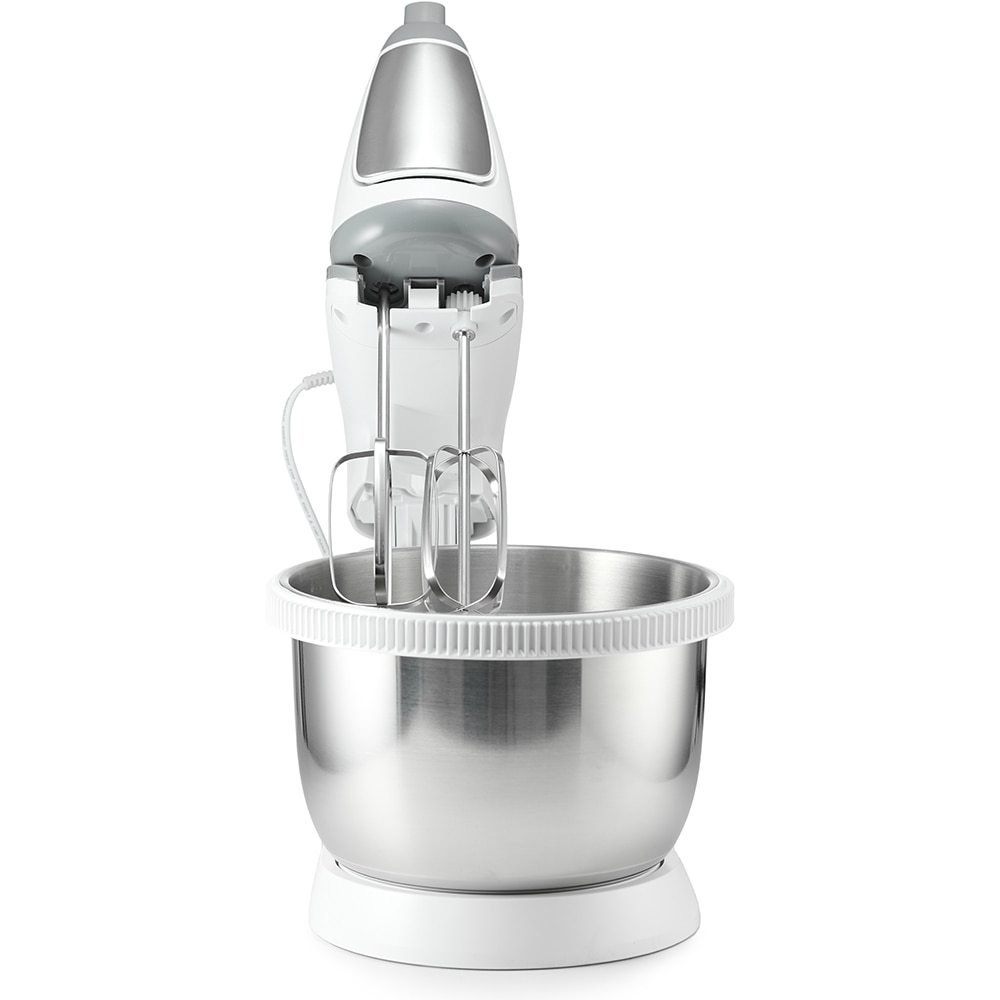 Mixer cu bol MYRIA MY4024, 3.4l, 300W, 5 trepte viteza, alb-gri 