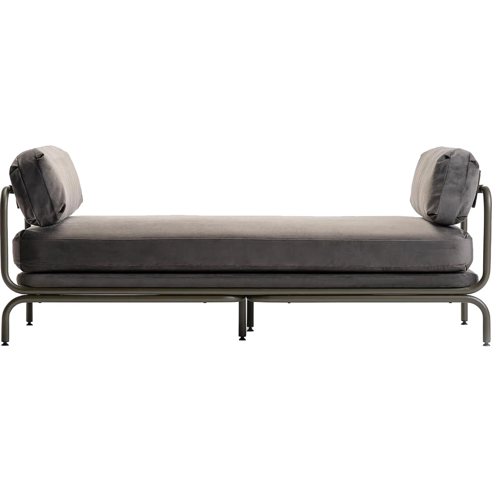 Canapea fixa Native Daybed, 2 locuri, 190 x 80 x 60 cm, oliv