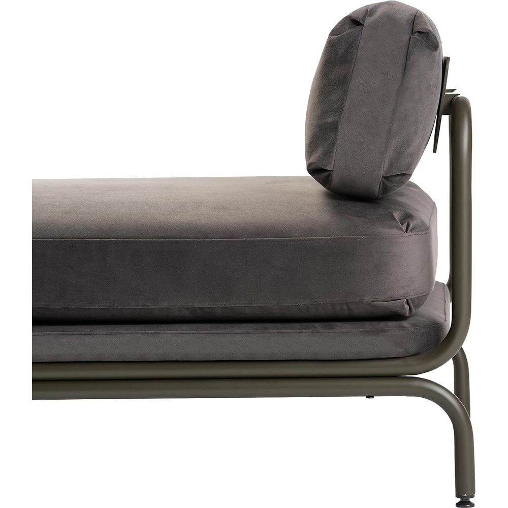 Canapea fixa Native Daybed, 2 locuri, 190 x 80 x 60 cm, oliv
