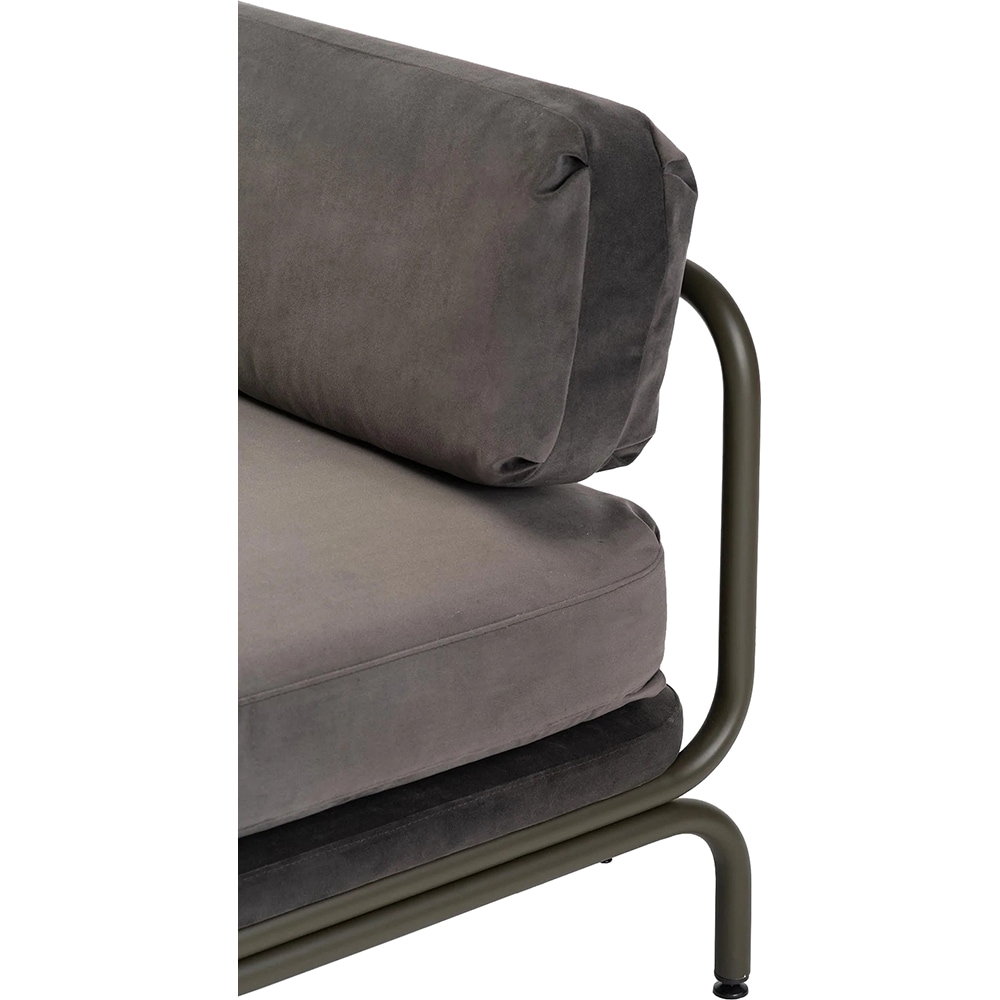 Canapea fixa Native Daybed, 2 locuri, 190 x 80 x 60 cm, oliv