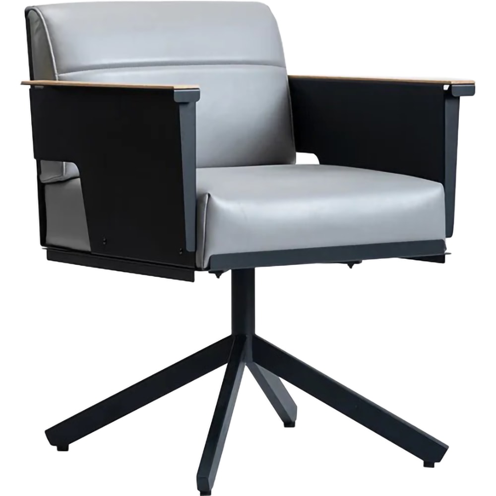 Fotoliu Troy Mini, metal-textil, negru-gri
