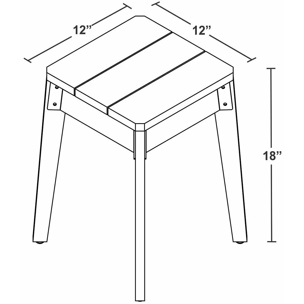 Taburet Josh Stool, maro deschis-albastru