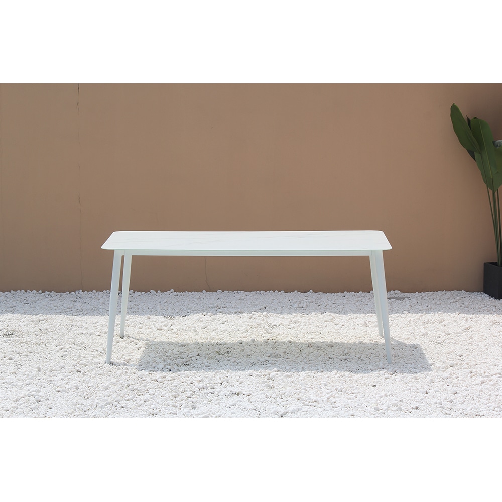 Set mobilier gradina MYRIA Nasik, 7 piese, alb