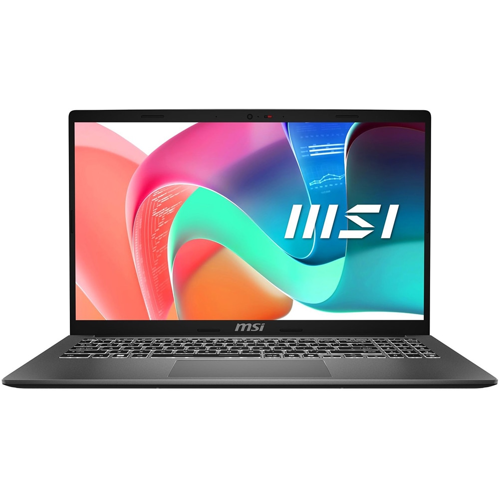 Laptop MSI Modern 15 F13MG-071XRO, Intel Core i5-1335U pana la 4.6GHz, 15.6" Full HD, 8GB, SSD 512GB, Intel Iris Xe Graphics, Free DOS, Platinum Gray