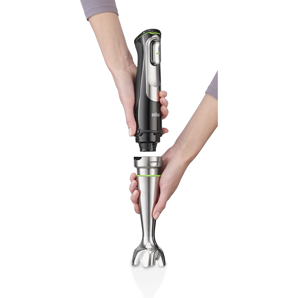Mixer vertical BRAUN MQ9195XLI, 2l, 1200W, viteza variabila, negru-argintiu