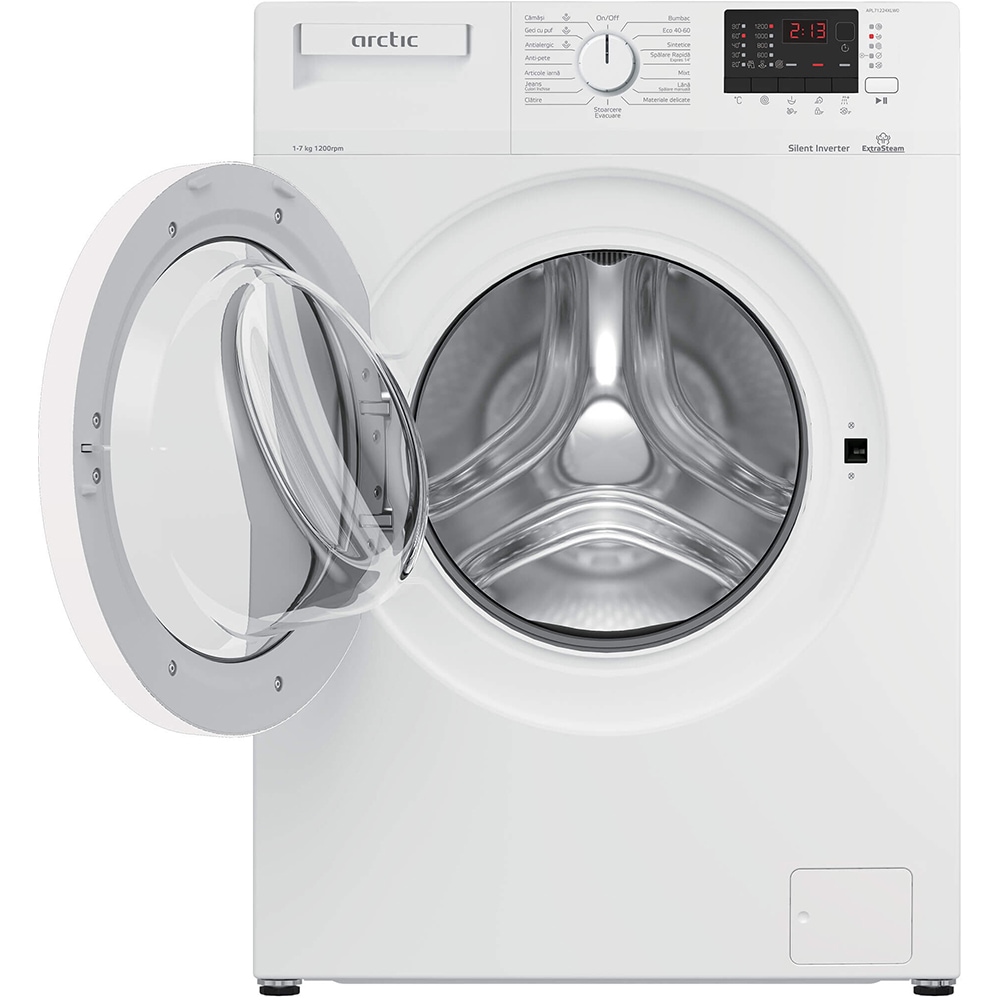 Masina de spalat rufe frontala slim ARCTIC APL71224XLW0, 7 kg, 1200rpm, Clasa D, alb