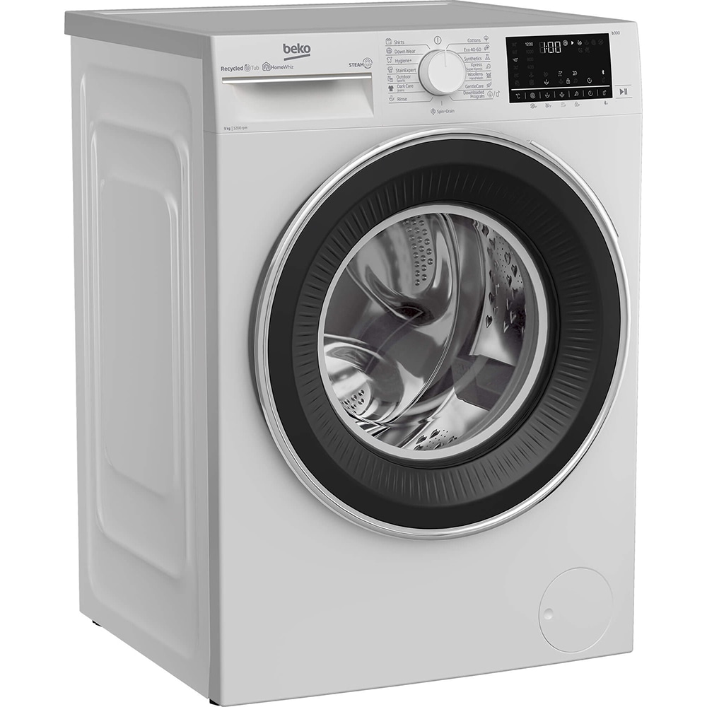 Masina de spalat rufe frontala BEKO B3WFU7922WB, SteamCure, 9kg, 1200rpm, Clasa C, alb