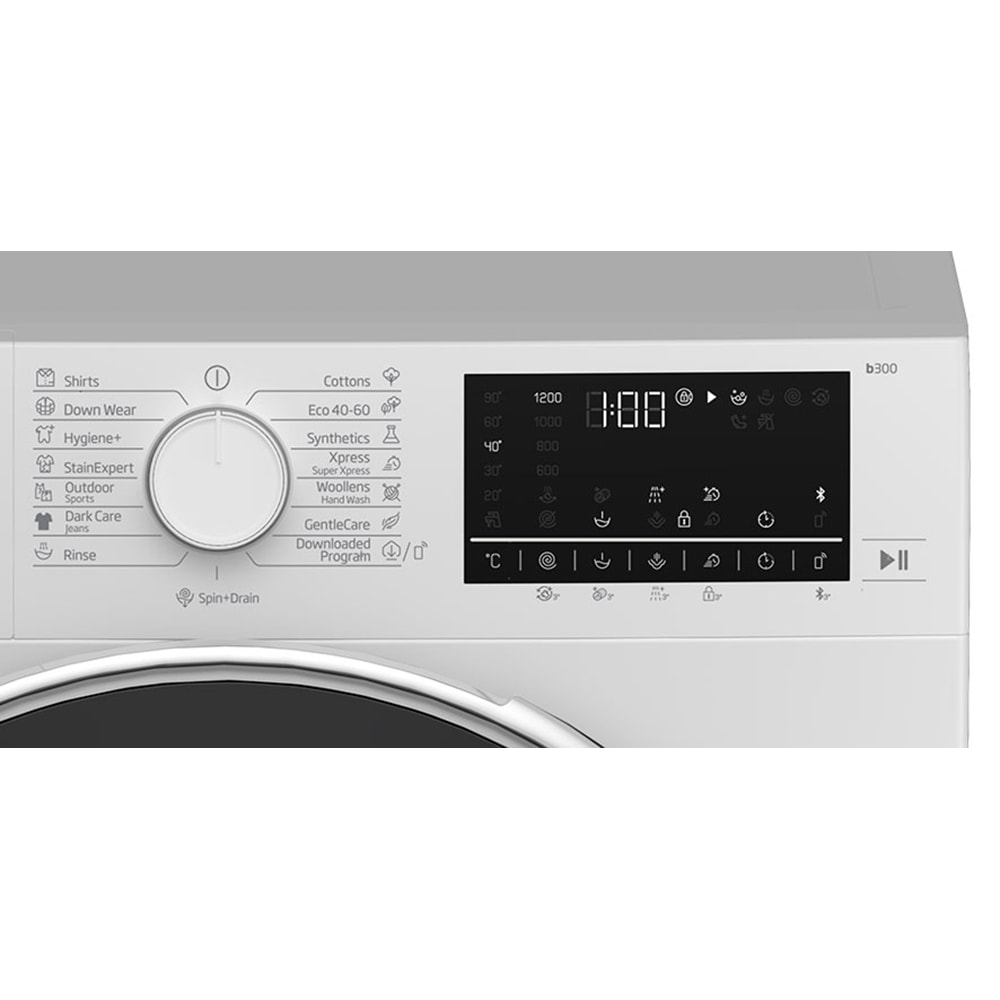 Masina de spalat rufe frontala BEKO B3WFU7922WB, SteamCure, 9kg, 1200rpm, Clasa C, alb