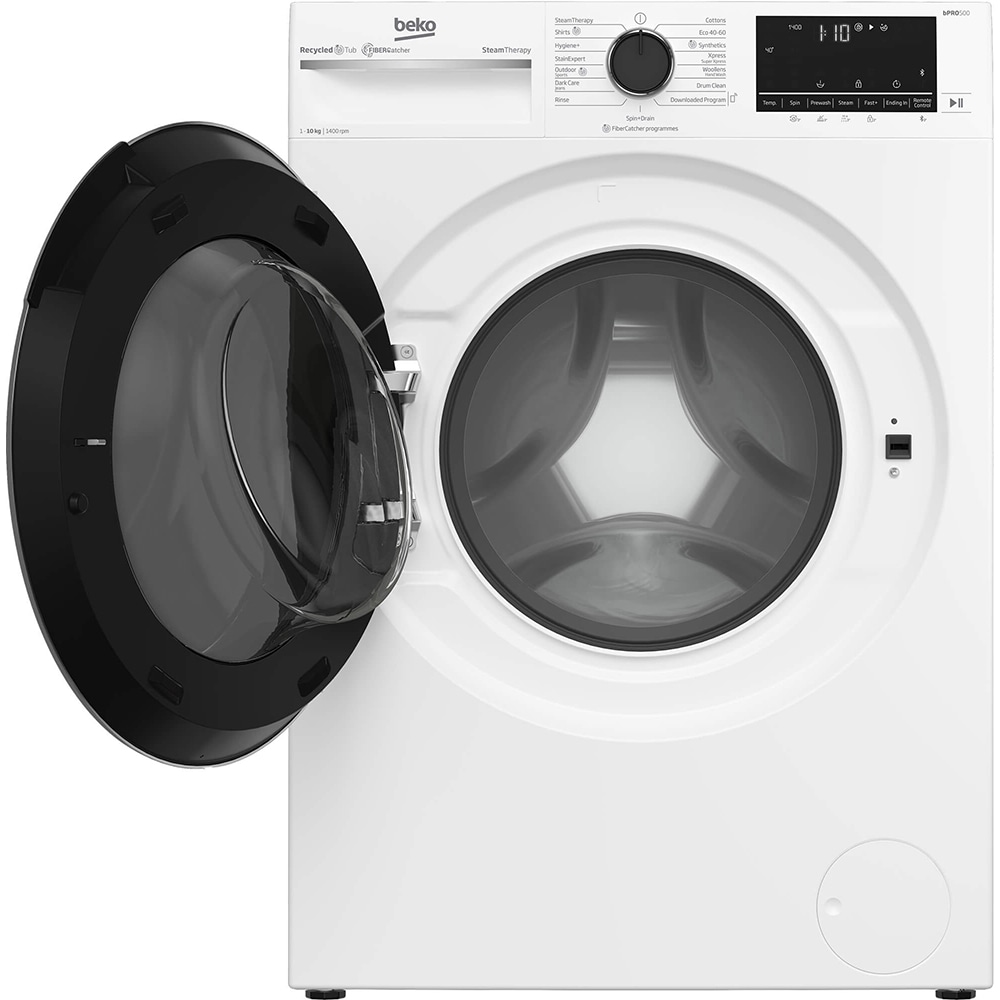 Masina de spalat rufe frontala BEKO B5WFT510419W, SteamCure, 10 kg, 1400rpm, Clasa A, alb