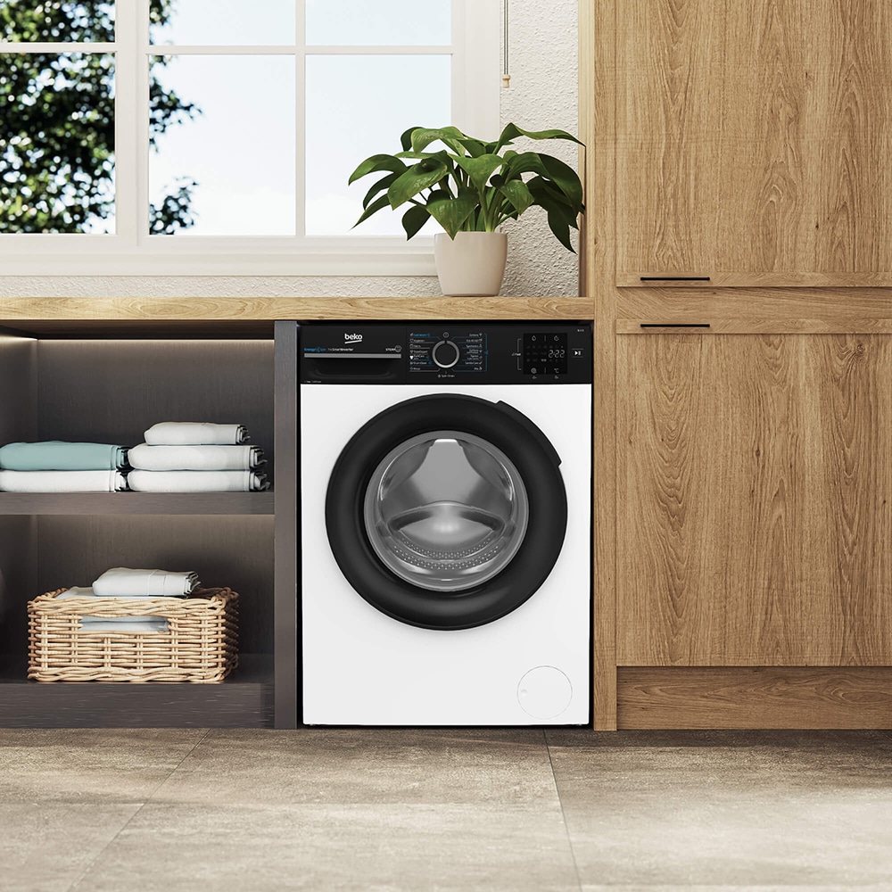Masina de spalat rufe frontala BEKO BM3WFSU39413WBPB, EnergySpin, SteamCure, 9 kg, 1400rpm, Clasa A, alb