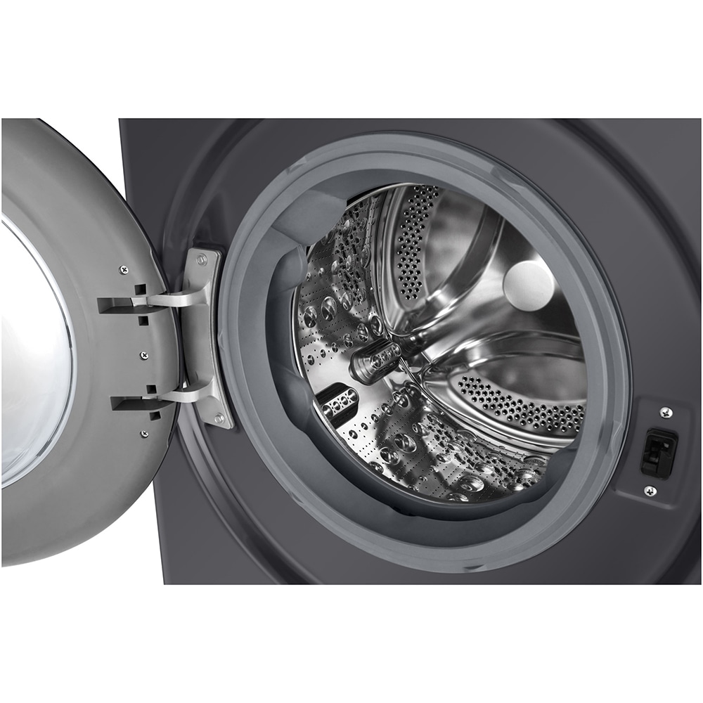 Masina de spalat rufe frontala cu uscator LG F4DR509SBM, Steam, AI DD, 9/6 kg, 1400rpm, Clasa A/D, antracit