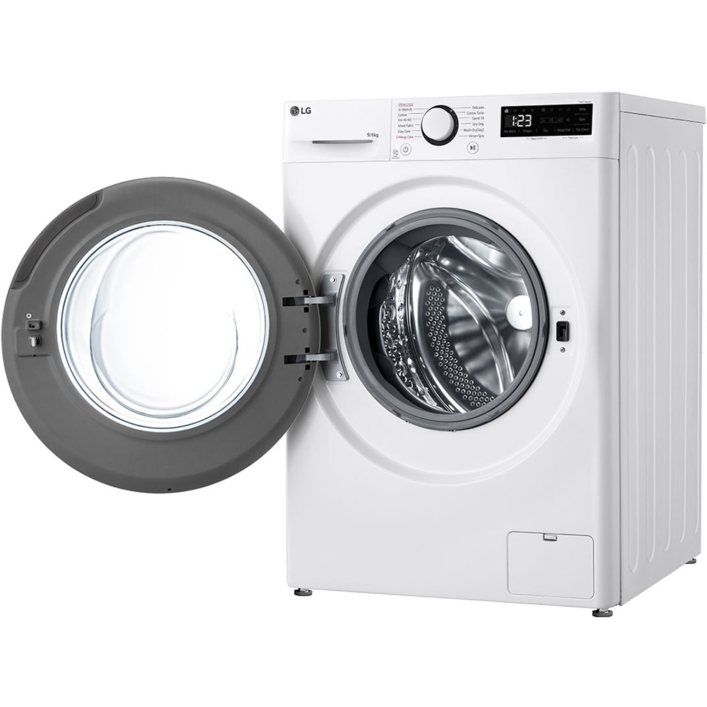 Masina de spalat rufe frontala cu uscator LG F4DR509SBW, Steam, AI DD, 9/6 kg, 1400rpm, Clasa A/D, alb