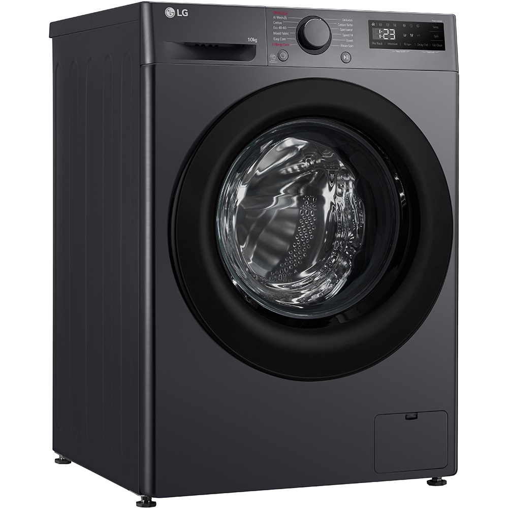 Masina de spalat rufe frontala LG F4WR510SBM, AI Direct Drive, 10 kg, 1400rpm, Clasa A, negru