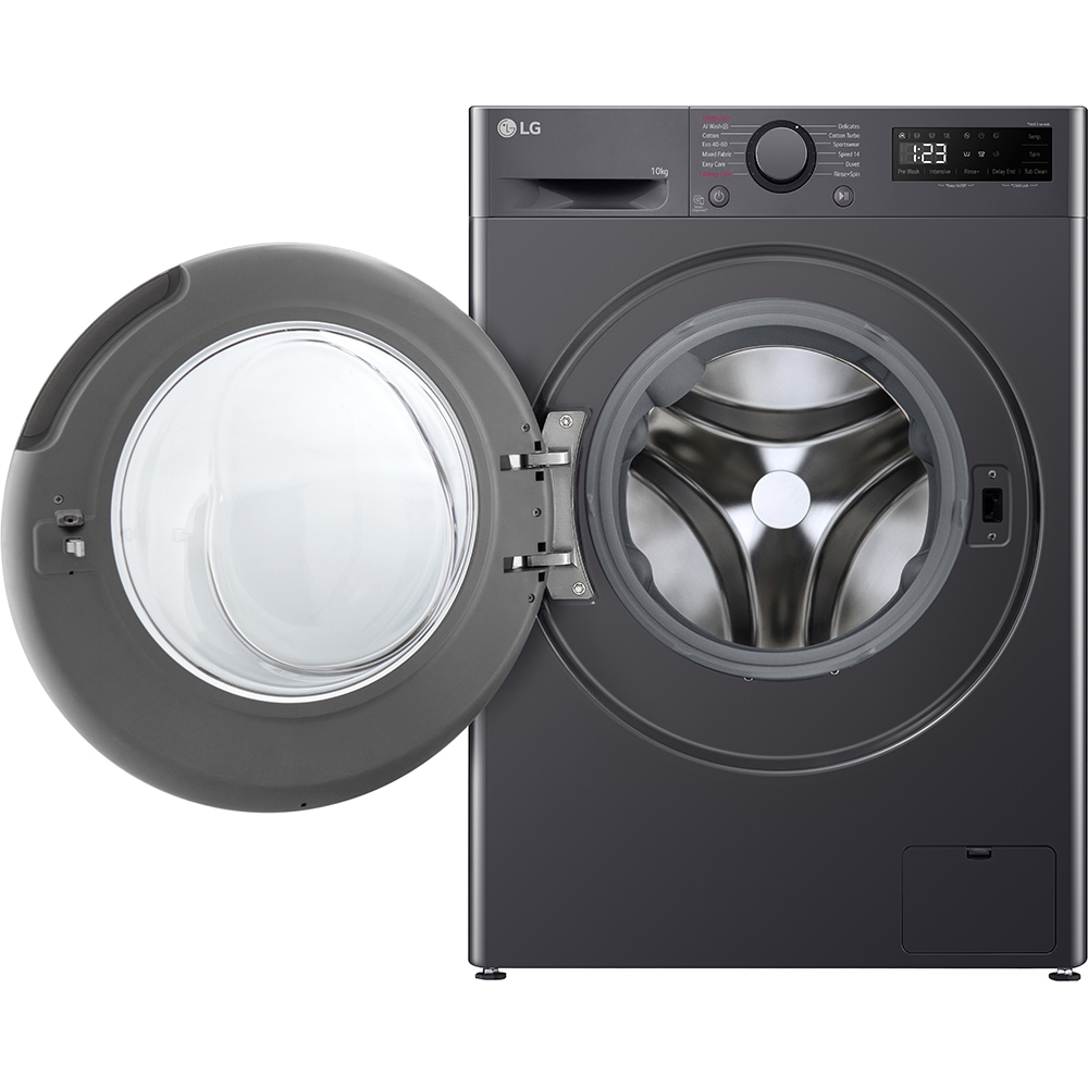 Masina de spalat rufe frontala LG F4WR510SBM, AI Direct Drive, 10 kg, 1400rpm, Clasa A, negru