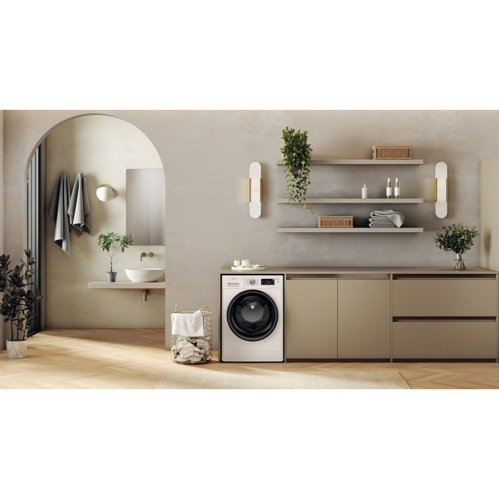 Masina de spalat rufe frontala WHIRLPOOL FFB 10489 BV EE, Steam, 6th Sense, 10 kg, 1400rpm, Clasa A, alb