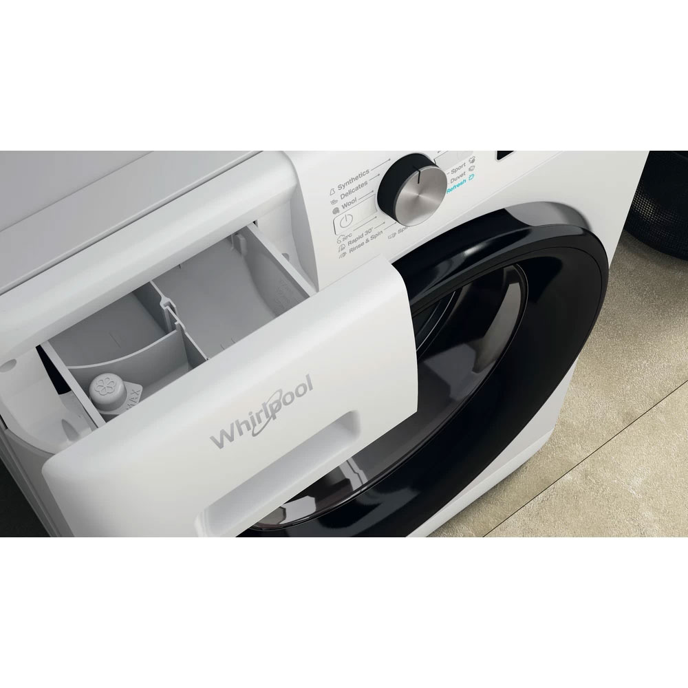 Masina de spalat rufe frontala WHIRLPOOL FFB 7259 BV EE, Steam, 6th Sense, 7 kg, 1200rpm, Clasa B, alb