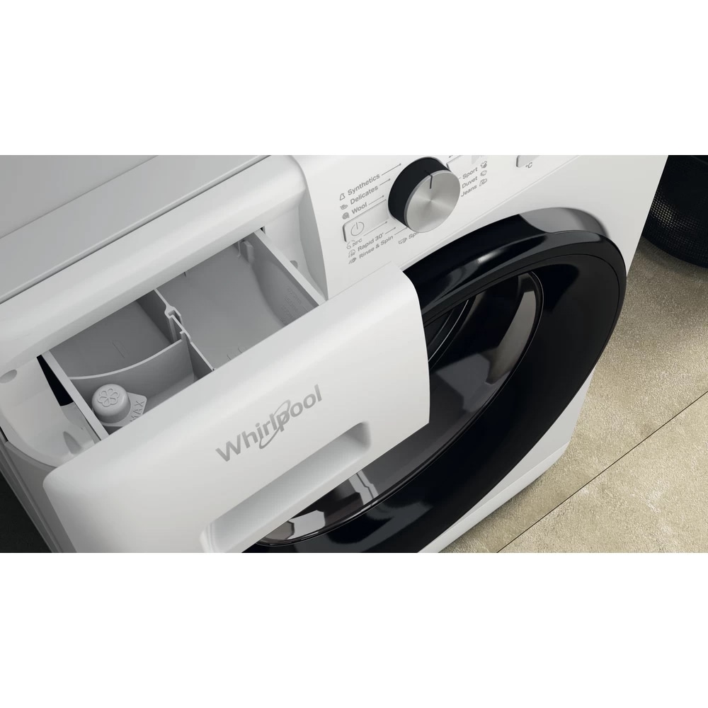 Masina de spalat rufe frontala WHIRLPOOL FFL 7038 B EE, 6th Sense, 7 kg, 1000rpm, Clasa D, alb