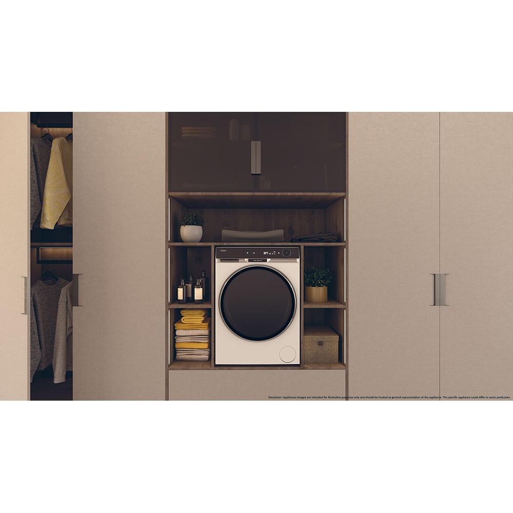 Masina de spalat rufe frontala HAIER HW100-BD14397U1S, Steam, 10 kg, 1400rpm, Clasa A, alb