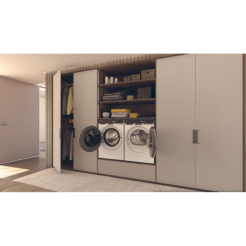 Masina de spalat rufe frontala HAIER HW100-BD14397U1S, Steam, 10 kg, 1400rpm, Clasa A, alb