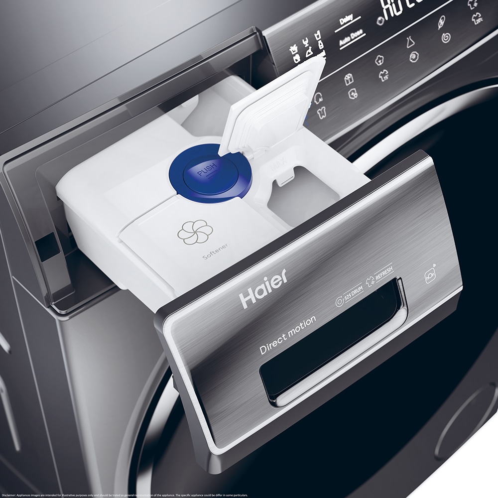 Masina de spalat rufe frontala HAIER HW100G-BD14979, 10 kg, 1400rpm, Clasa A, antracit
