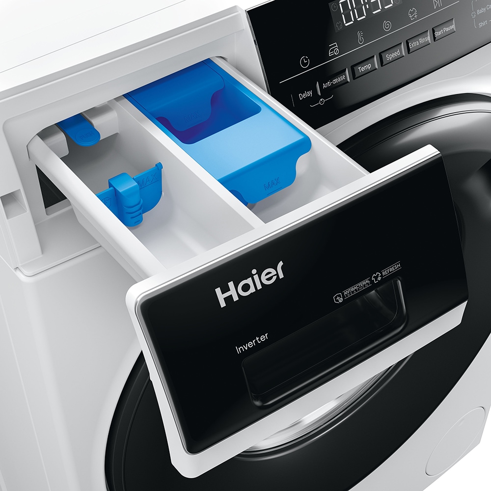Masina de spalat rufe frontala HAIER HW90-BP14939, Steam, 9 kg, 1400rpm, Clasa A, alb
