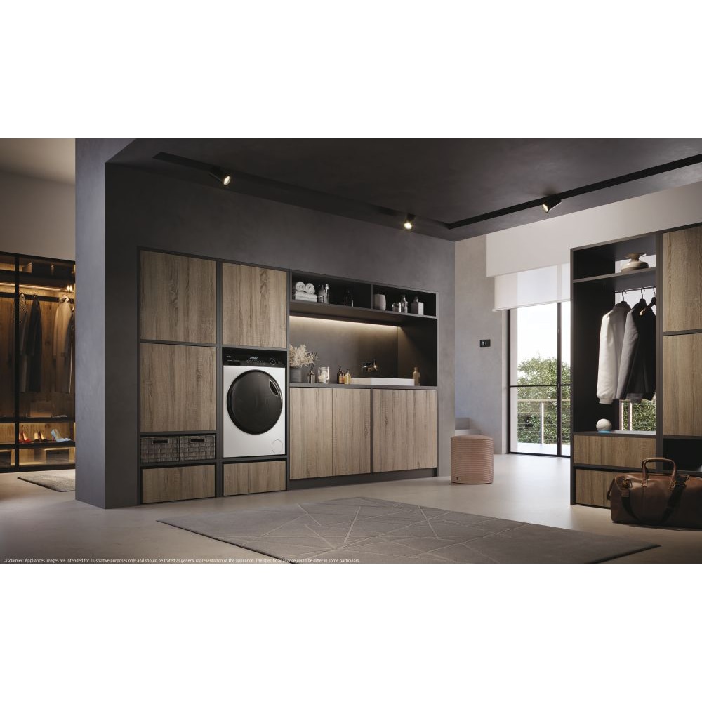 Masina de spalat frontala cu uscator HAIER HWD90-B14959U1-S, iRefresh, 9/6 kg, 1400rpm, Clasa A/D, alb