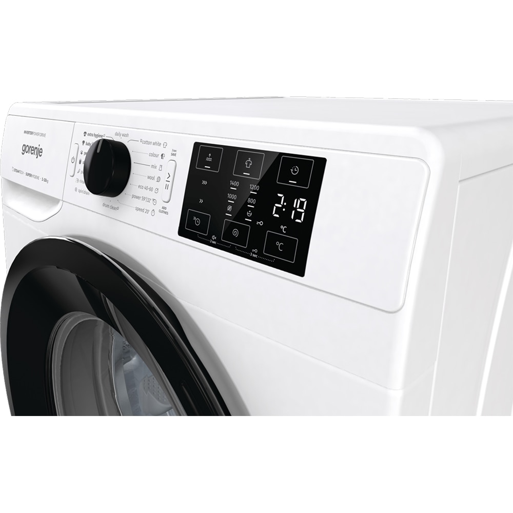 Masina de spalat rufe frontala GORENJE W2NEI1P4ADS, SteamTech, 10 kg, 1400rpm, Clasa A, alb