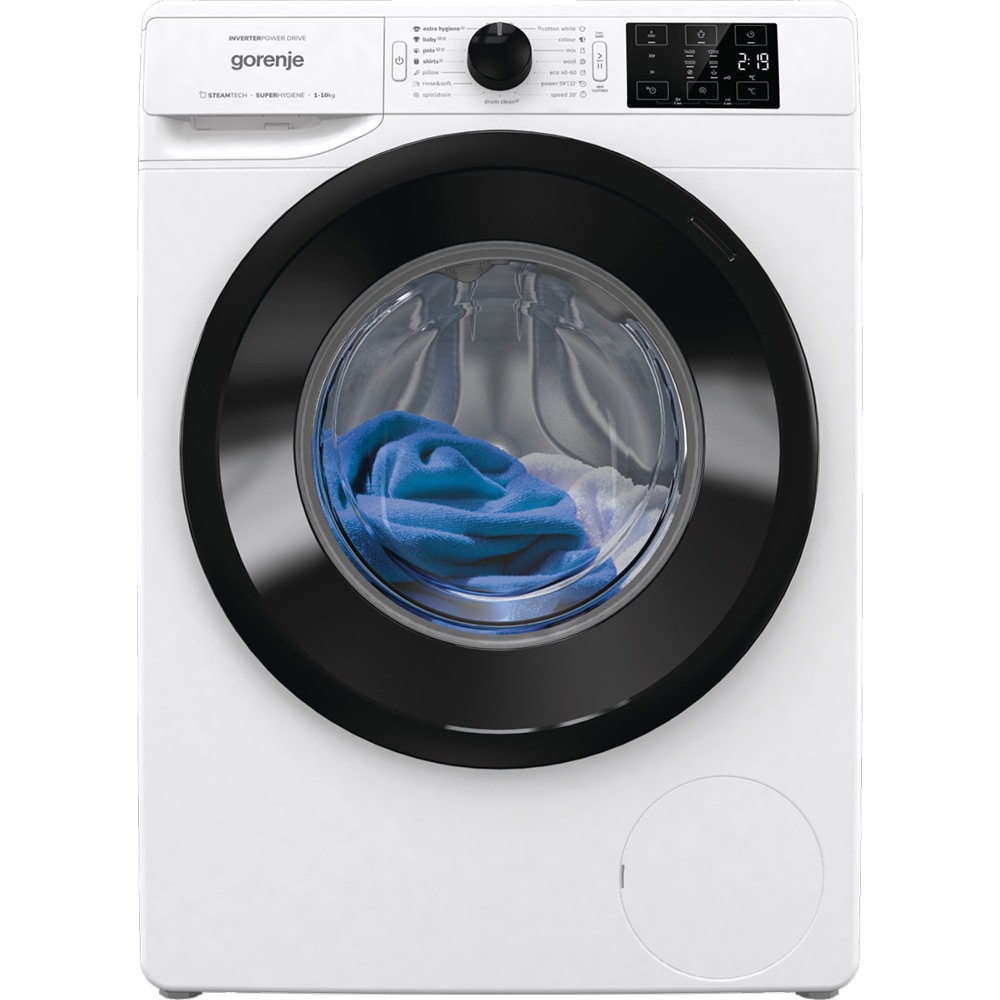 Masina de spalat rufe frontala GORENJE W2NEI1P4ADS, SteamTech, 10 kg, 1400rpm, Clasa A, alb