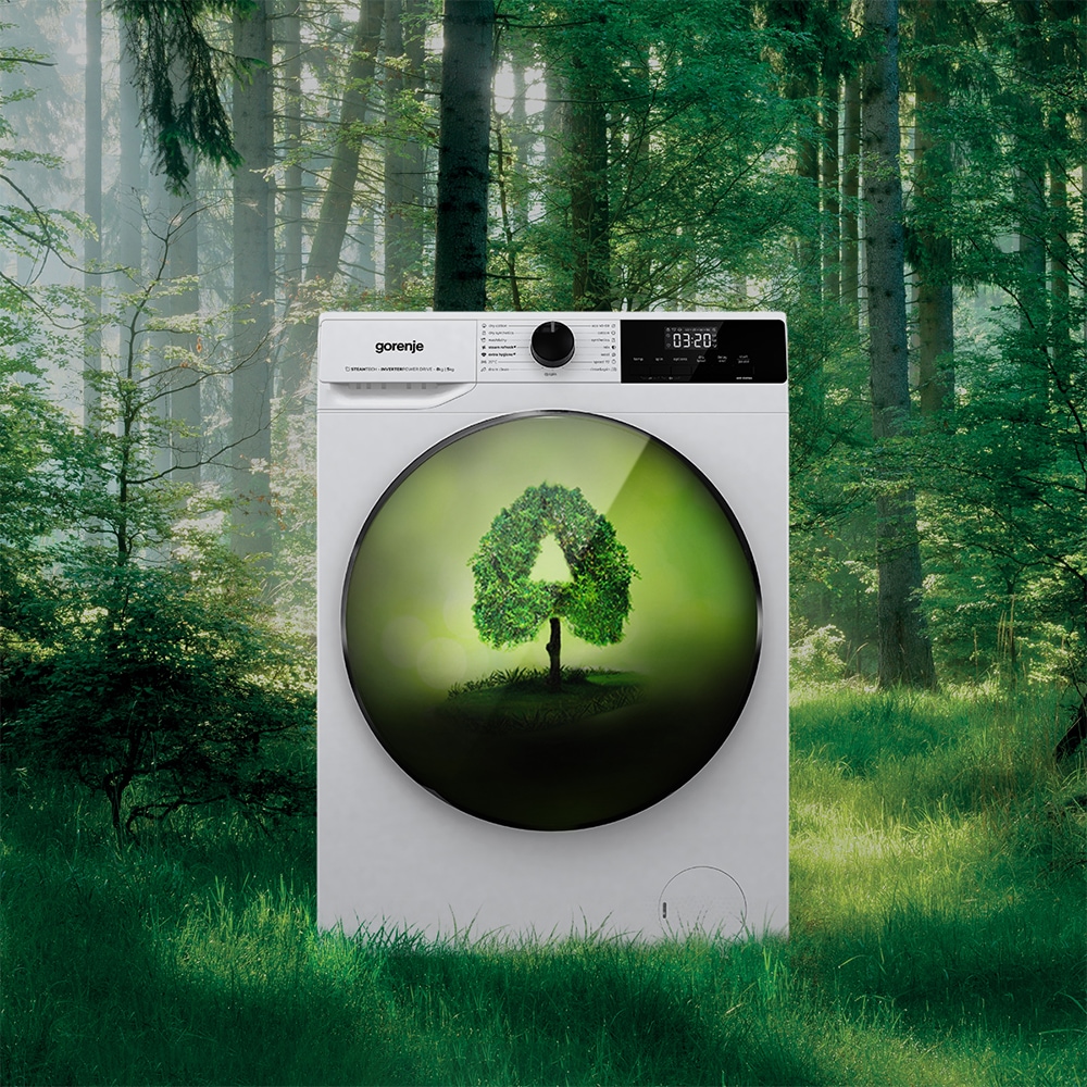 Masina de spalat rufe frontala cu uscator GORENJE WD2A164ADS, 10/6 kg, 1400rpm, Clasa A/D, alb