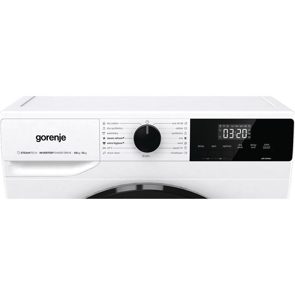Masina de spalat rufe frontala cu uscator GORENJE WD2A164ADS, 10/6 kg, 1400rpm, Clasa A/D, alb