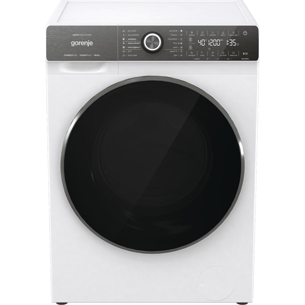 Masina de spalat rufe frontala cu uscator GORENJE WD2S164ADSWA, 10/6 kg, 1400rpm, Clasa A/D, alb