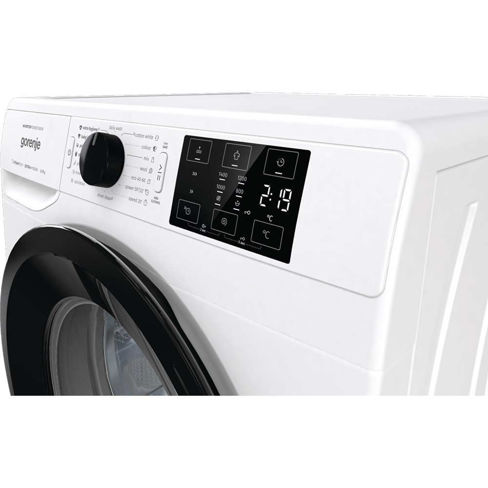 Masina de spalat rufe frontala GORENJE WNEI74AS, SteamTech, 7kg, 1400rpm, Clasa A, alb