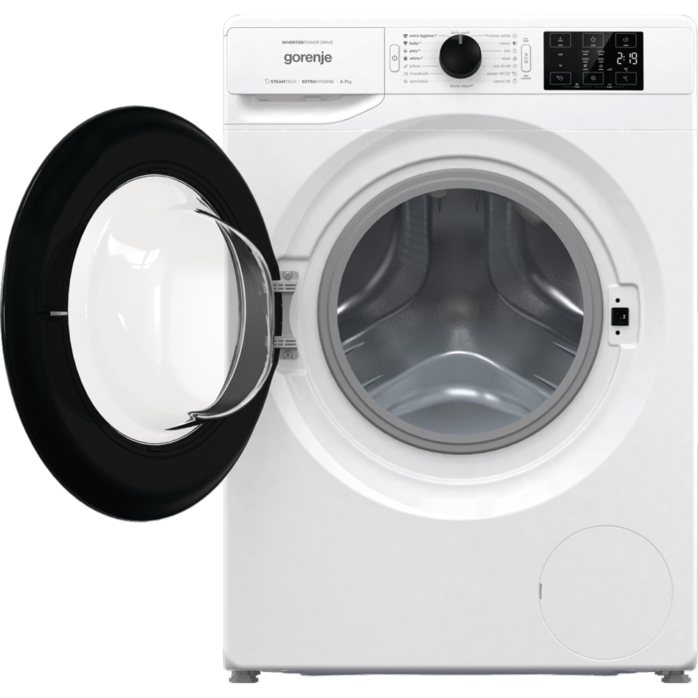 Masina de spalat rufe frontala GORENJE WNEI74AS, SteamTech, 7kg, 1400rpm, Clasa A, alb