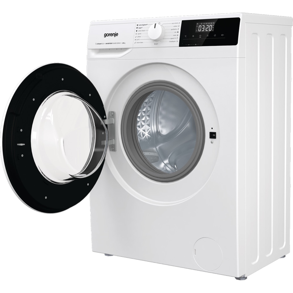 Masina de spalat rufe frontala GORENJE WNHPI84AS, SteamTech, 8 kg, 1400rpm, Clasa A, alb