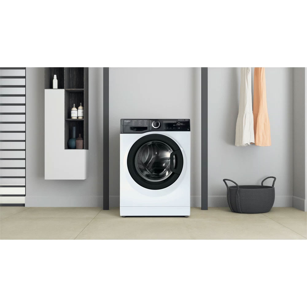 Masina de spalat rufe frontala slim WHIRLPOOL WRSB 7259 BB EU, 7 kg, 1200rpm, Clasa B, alb