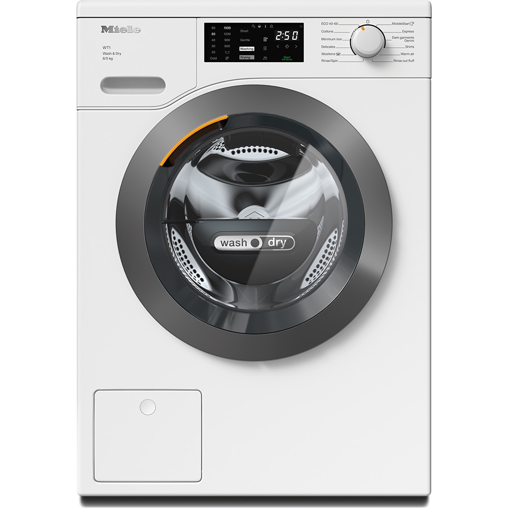 Masina de spalat rufe frontala cu uscator MIELE WTD160 WCS, PerfectCare, 8/5 kg, 1500rpm, Clasa A/D, alb