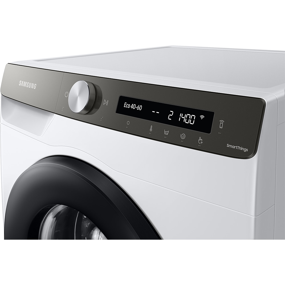 Masina de spalat rufe frontala SAMSUNG WW80T534DATAS7, AI Control, Eco Bubble, 8 kg, 1400rpm, Clasa A, alb