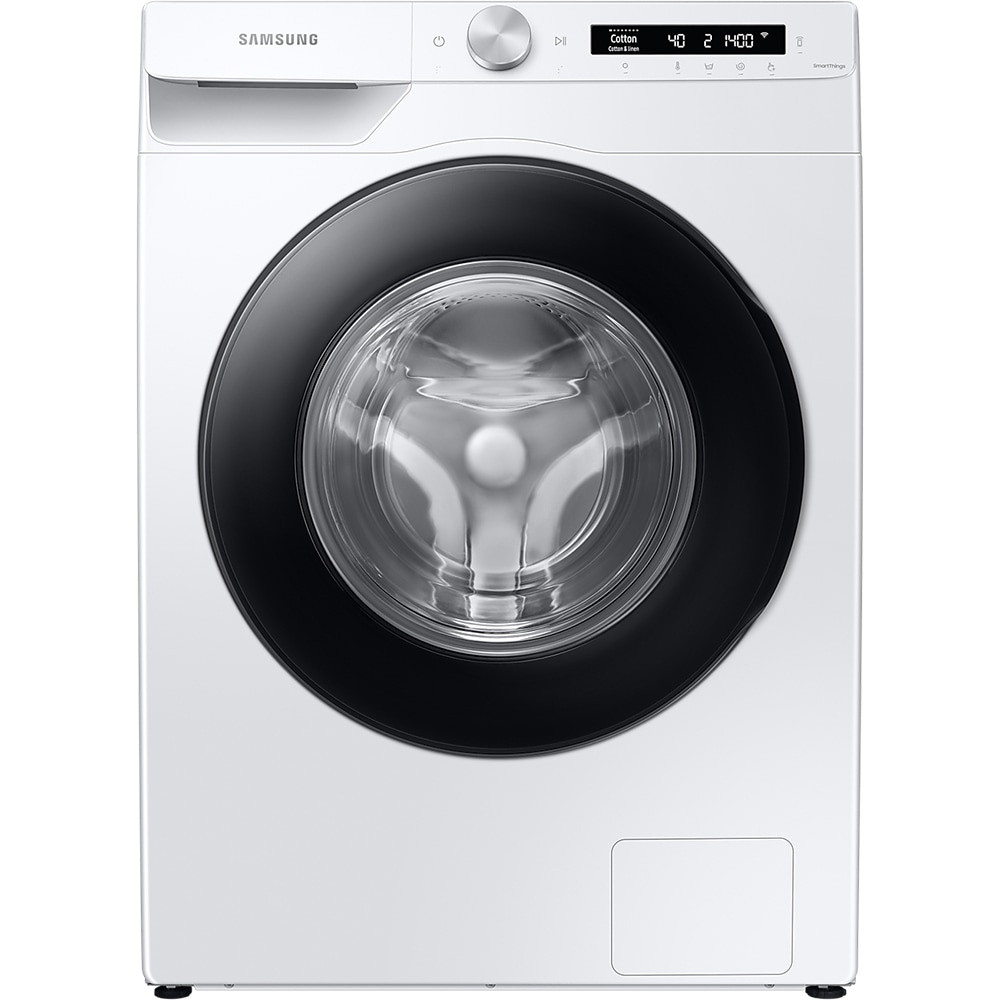 Masina de spalat rufe frontala SAMSUNG WW90T534DAWCS7, AI Control, Eco Bubble, 9 kg, 1400rpm, Clasa A, alb