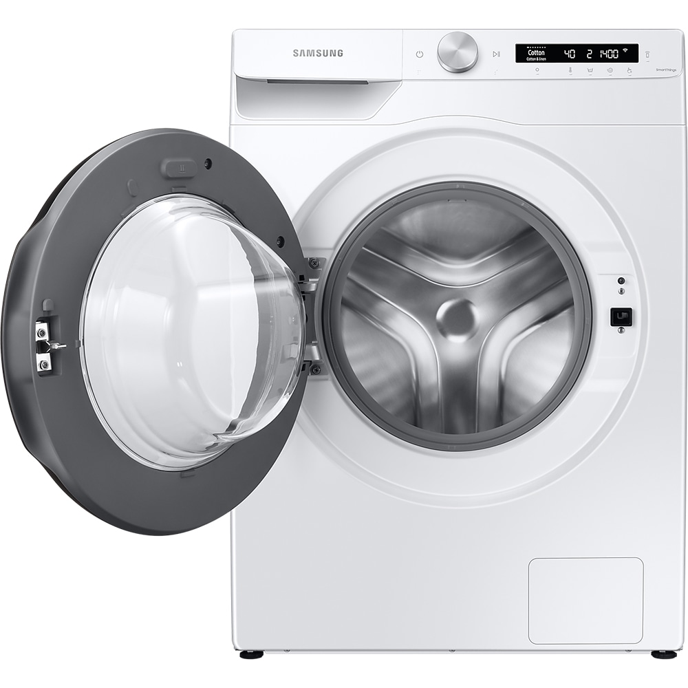 Masina de spalat rufe frontala SAMSUNG WW90T534DAWCS7, AI Control, Eco Bubble, 9 kg, 1400rpm, Clasa A, alb