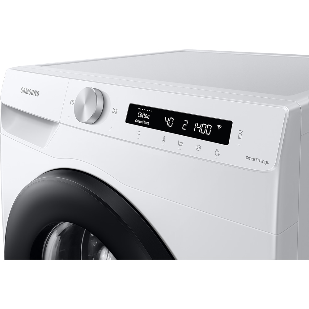 Masina de spalat rufe frontala SAMSUNG WW90T534DAWCS7, AI Control, Eco Bubble, 9 kg, 1400rpm, Clasa A, alb