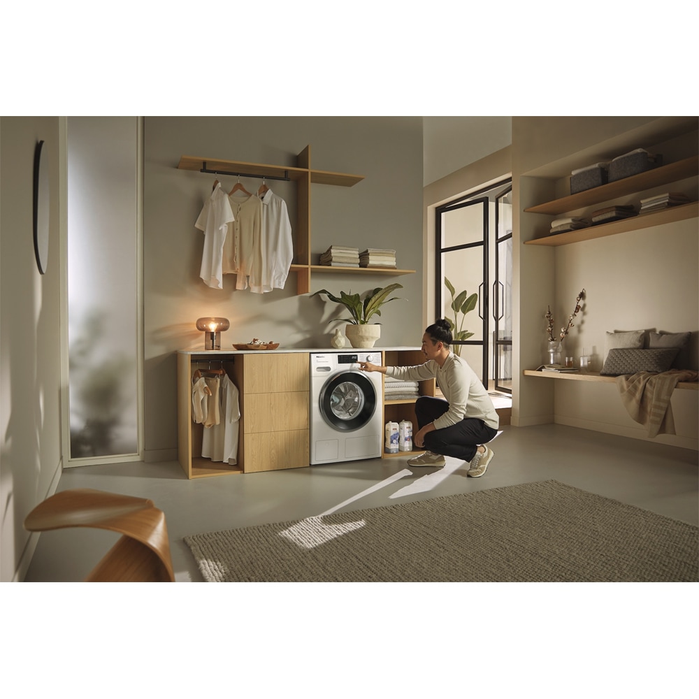 Masina de spalat rufe frontala MIELE WWG880 WCS PWash&TDos, SteamCare, 9 kg, 1400rpm, Clasa A, Wi-Fi, alb